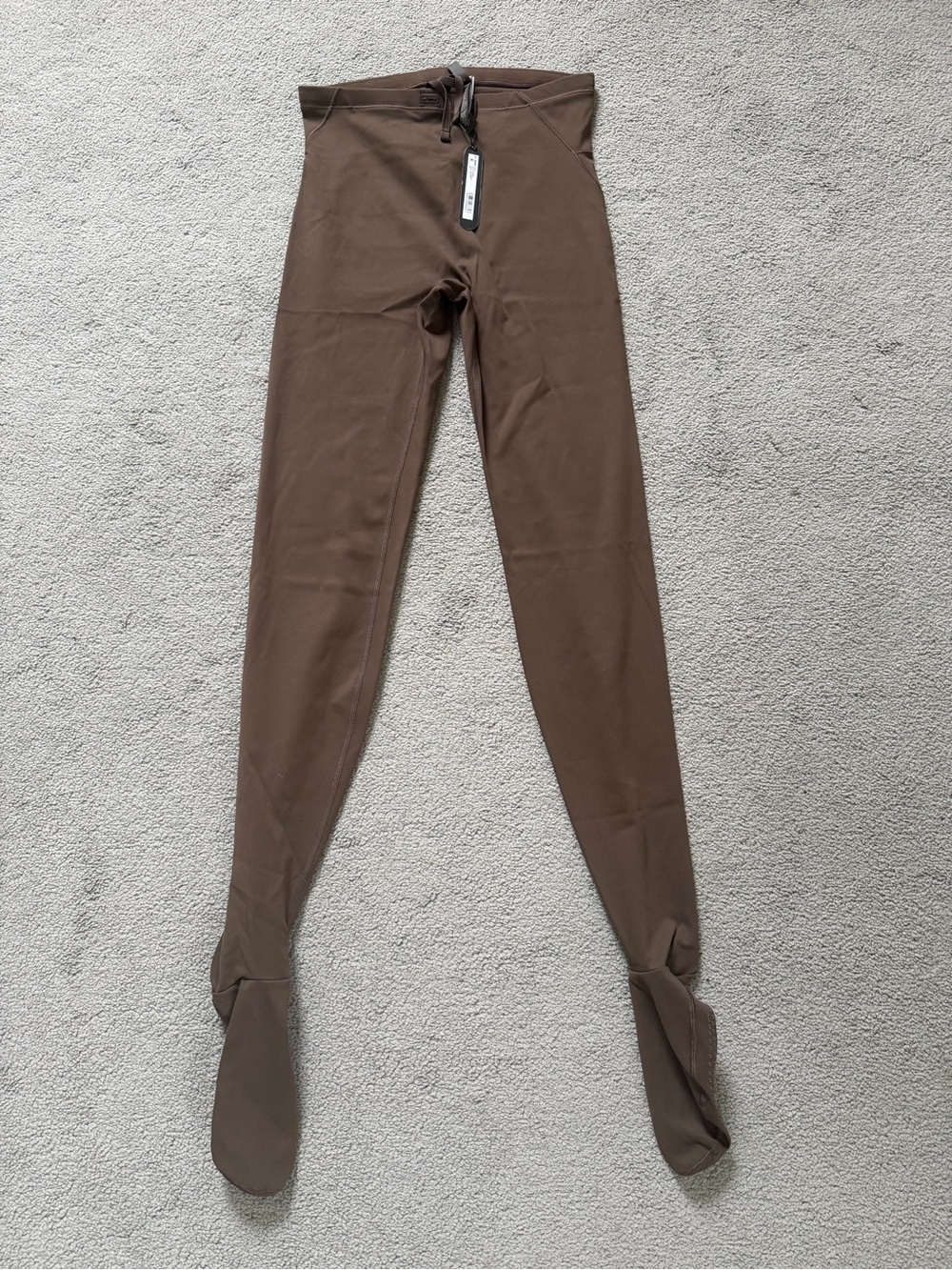 SKIMS NIKE Brown Footed Leggings
